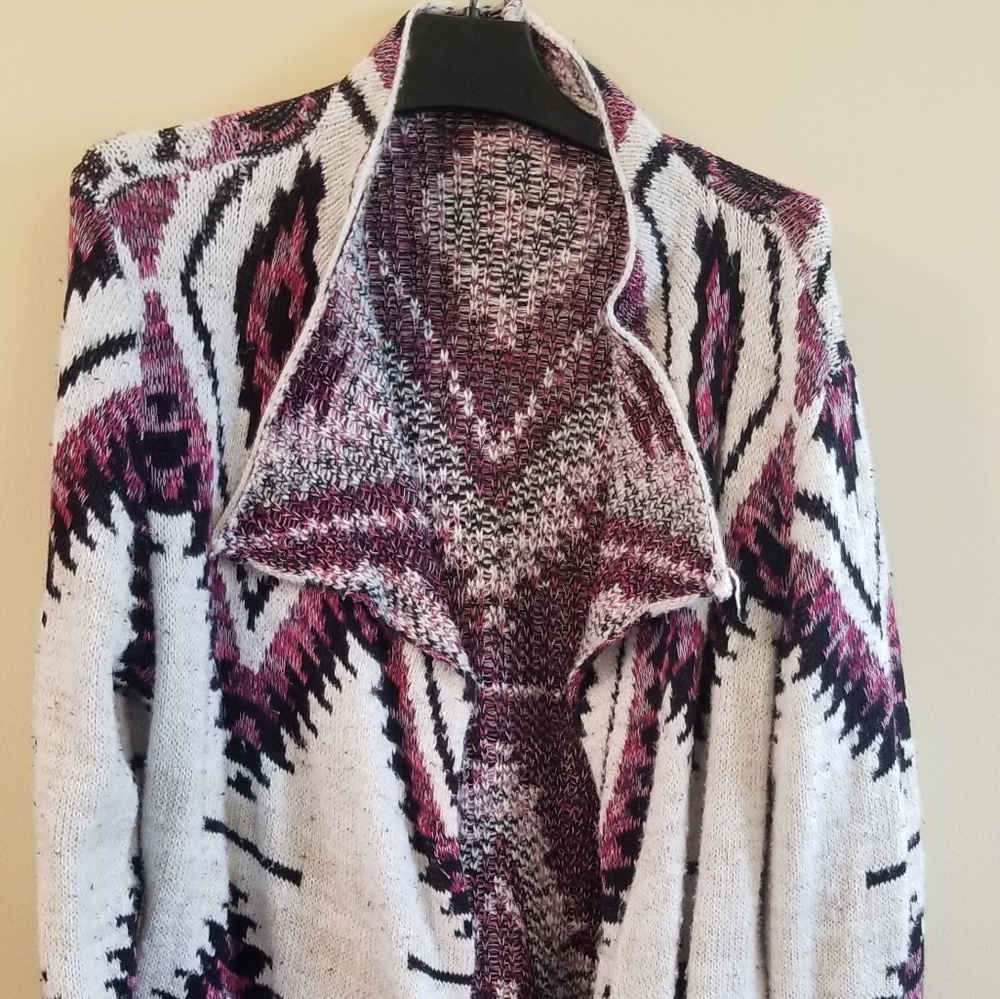 Aztec cardigan sweater